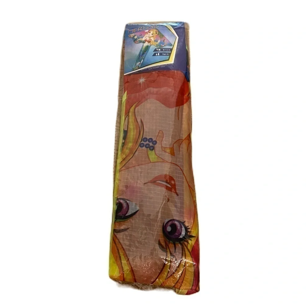 Mermaid Print Kite Outdoor Toy NEW